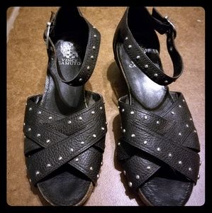 Vince camuto 8.5 leather studded sandals